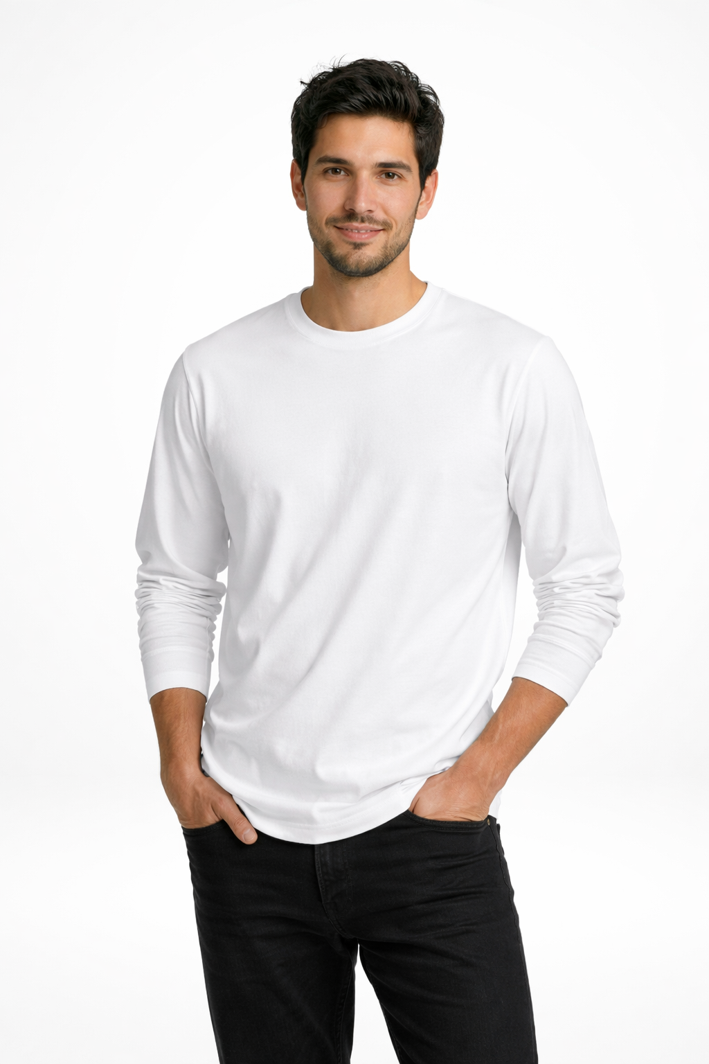 T-shirt basica a maniche lunghe Lazio