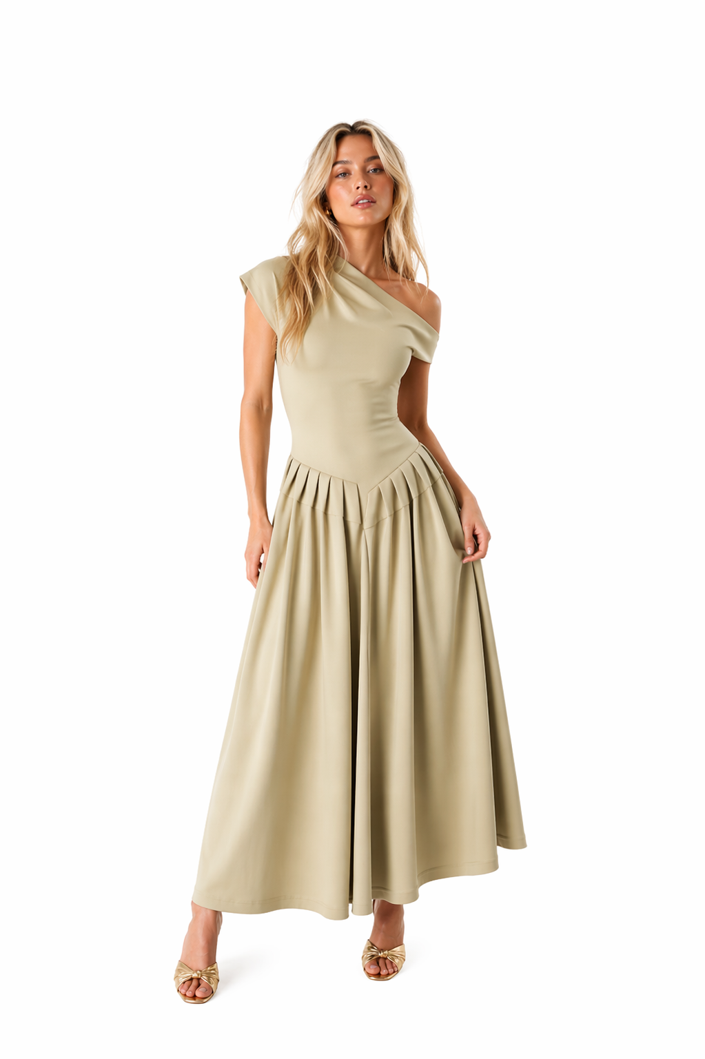 Abito con collo ampio Antonella