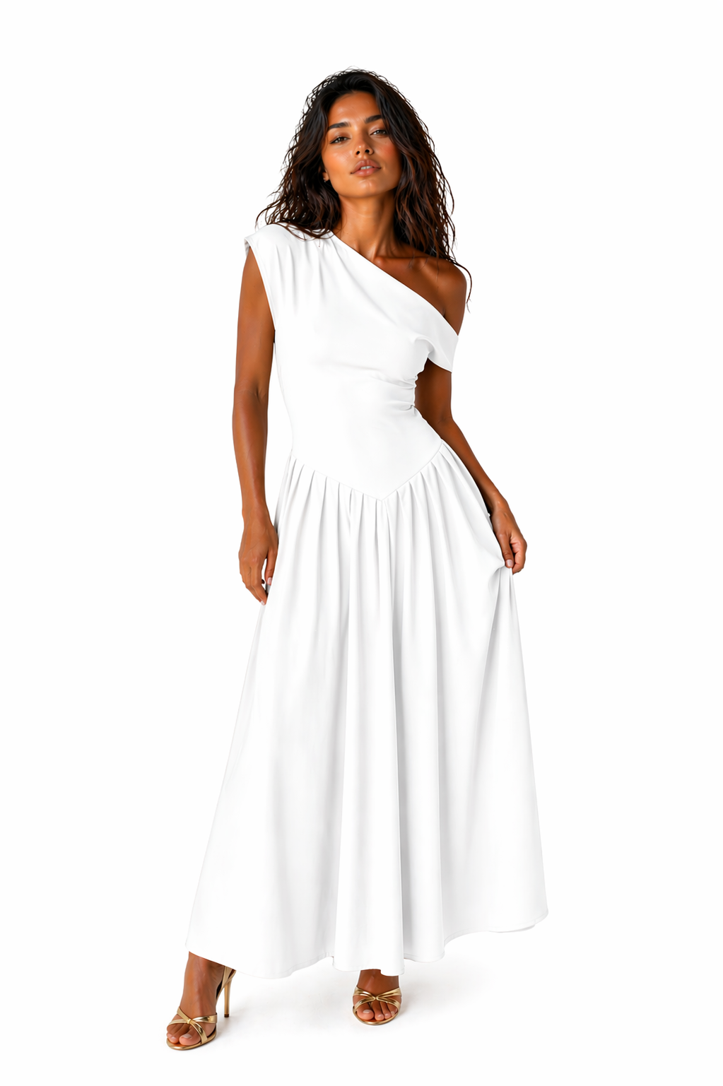 Abito con collo ampio Antonella