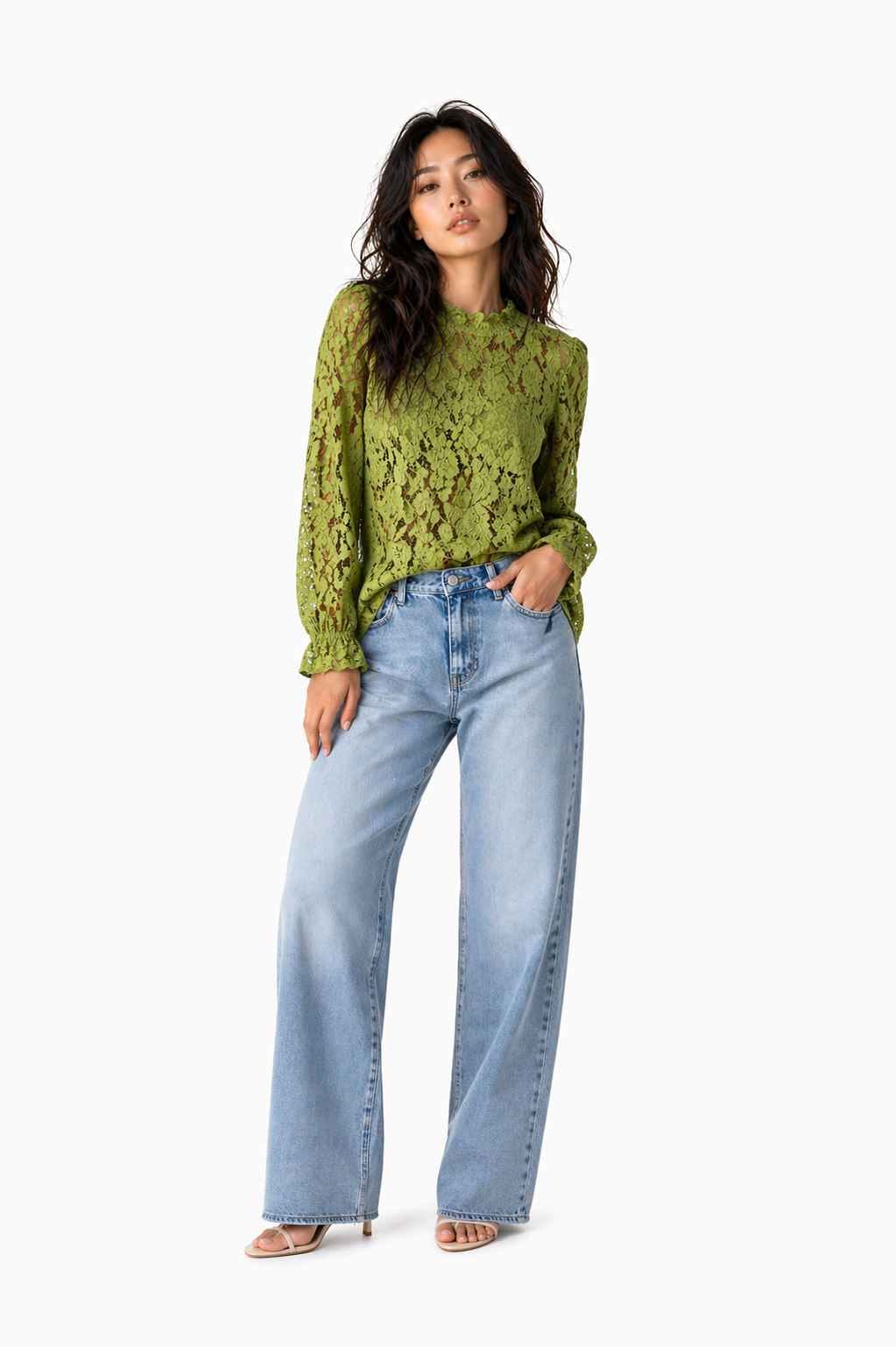 Camicette di pizzo floreale Italia