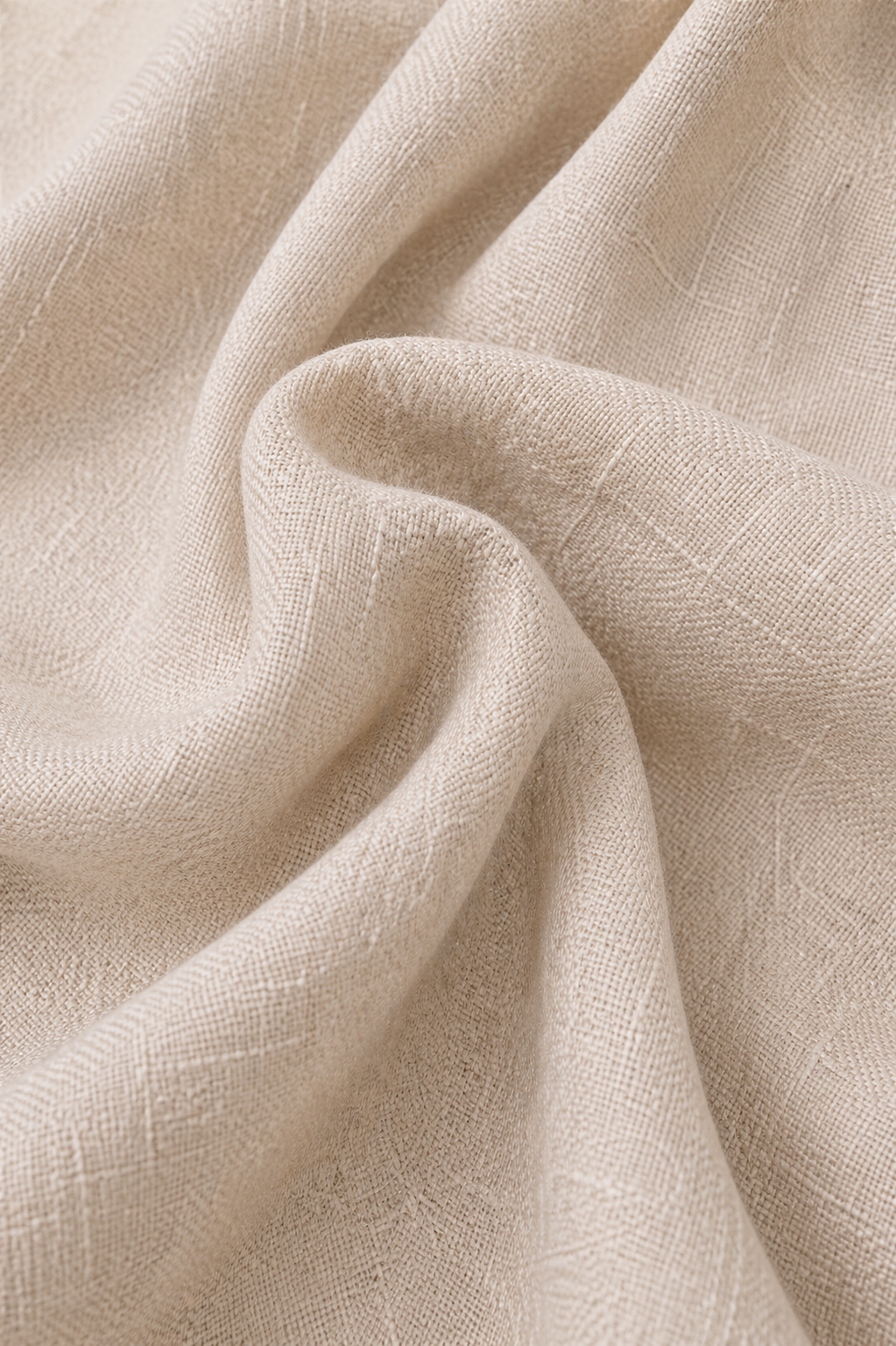 Completo minimalista da donna con top senza maniche e pantaloni a palazzo in cotone e lino - Tere