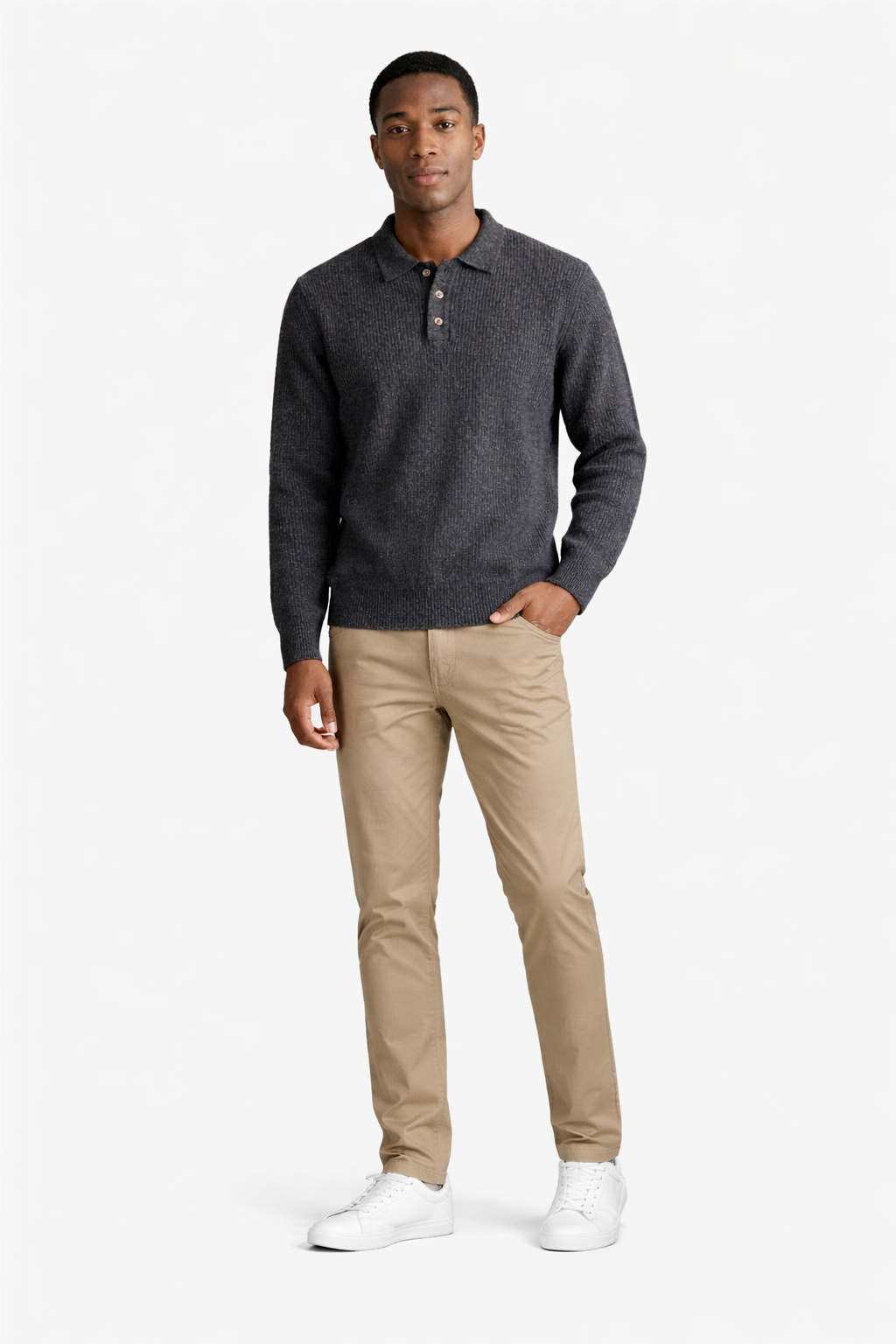 Pantalón elástico de punto Capri