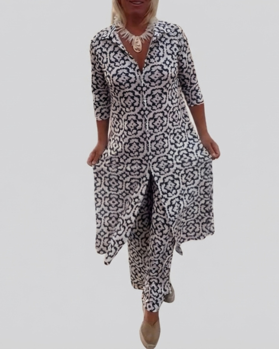 Completo con chiusura a bottoni - Sara