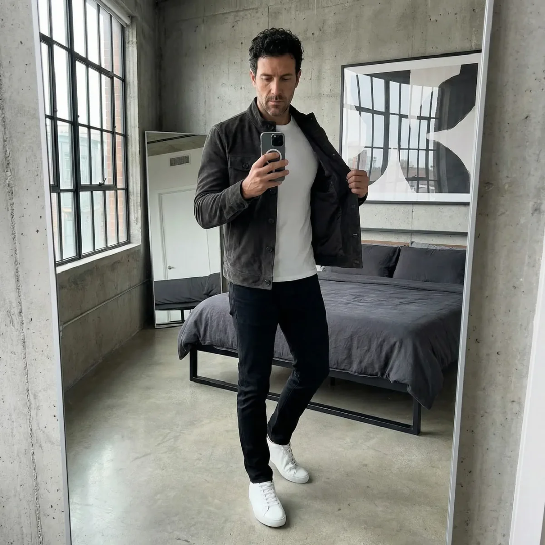 Chaqueta de ante Nobile