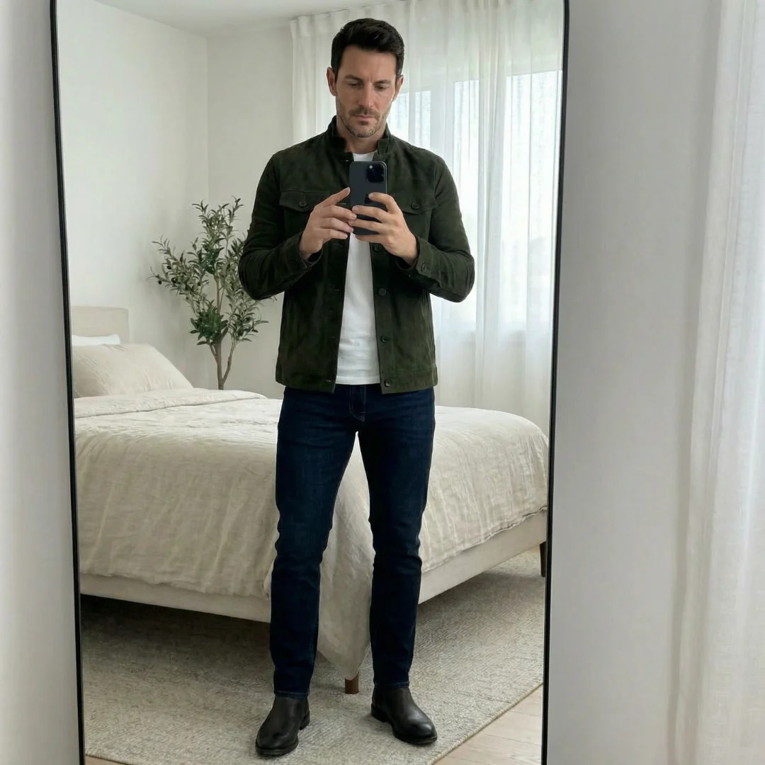 Chaqueta de ante Nobile