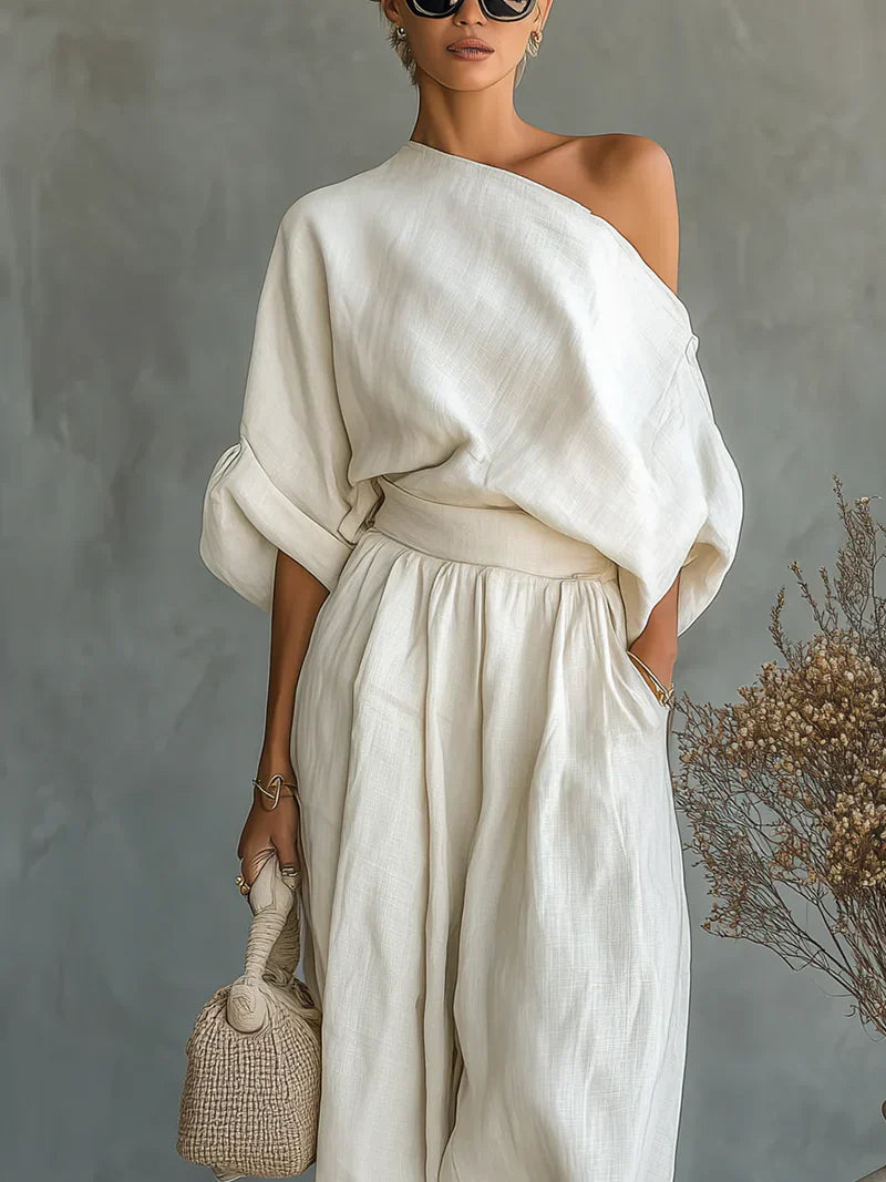 Completo due pezzi con spalle scoperte - Mila