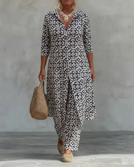 Completo con chiusura a bottoni - Sara